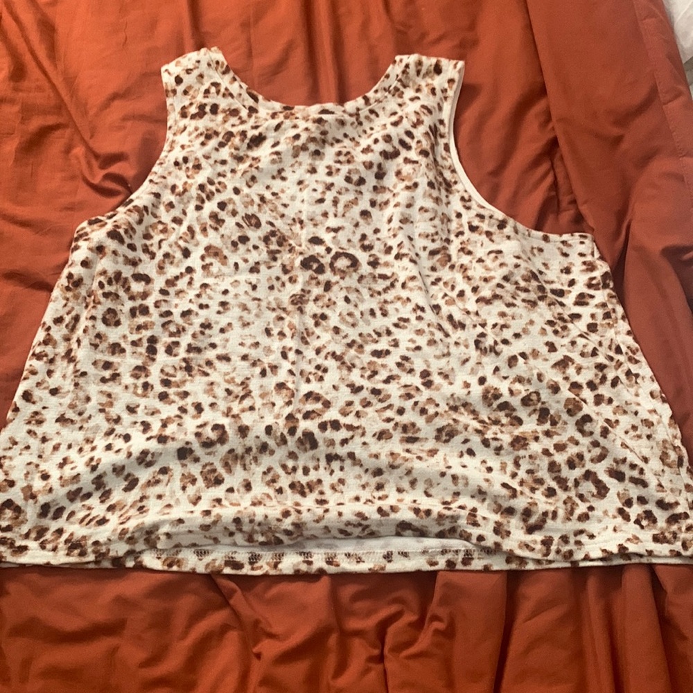 Animal print top